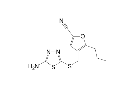 2-Furancarbonitrile, 4-[[(5-amino-1,3,4-thiadiazol-2-yl)thio]methyl]-5-propyl-