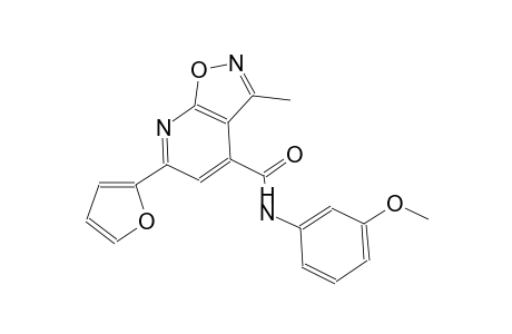 isoxazolo[5,4-b]pyridine-4-carboxamide, 6-(2-furanyl)-N-(3-methoxyphenyl)-3-methyl-