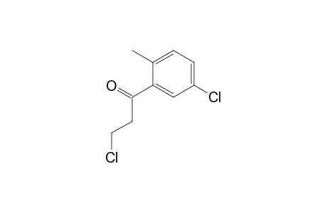 1-Propanone, 3-chloro-1-(5-chloro-2-methylphenyl)-