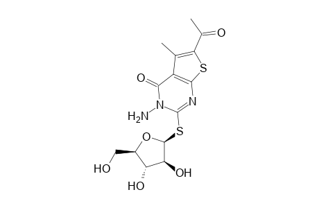 3-Amino-6-acetyl-5-methyl-2-(.beta.-D-arabinofuranosyl-thio)-thieno[2,3-d]-pyrimidin-4-one