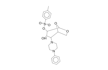 1,6-ANHYDRO-4-(4-PHENYL-1-PIPERAZINYL)-2-O-TOSYL-4-DEOXY-B-D-