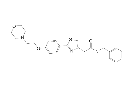 N-Benzyl-2-(2-(4-(2-morpholinoethoxy)phenyl)thiazol-4-yl)acetamide