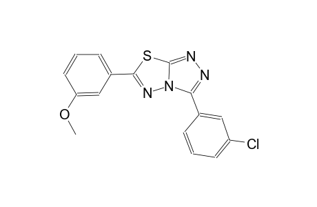 3-(3-chlorophenyl)-6-(3-methoxyphenyl)[1,2,4]triazolo[3,4-b][1,3,4]thiadiazole