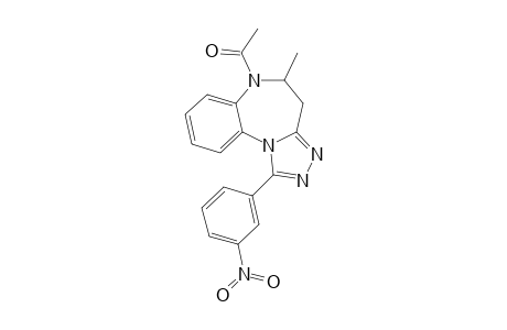 6-ACETYL-5-METHYL-1-(3-NITROPHENYL)-5,6-DIHYDRO-4H-[1,2,4]-TRIAZOLO-[4,3-A]-[1,5]-BENZODIAZEPINE