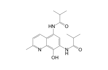 5,7-Diisobutyramido-8-hydroxy-2-methylquinoline