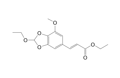 (E)-3-(2-Ethoxy-7-methoxy-benzo[1,3]dioxol-5-yl)-acrylic acid ethyl ester