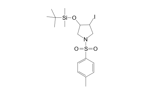 3-((tert-butyldimethylsilyl)oxy)-4-iodo-1-tosylpyrrolidine
