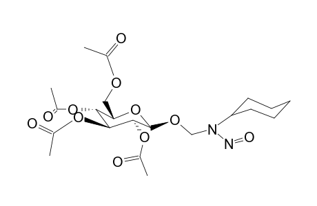 N-Cyclohexyl-N-nitroso-methylamino-2,3,4,6-tetra-O-acetyl-b-d-glucopyranoside