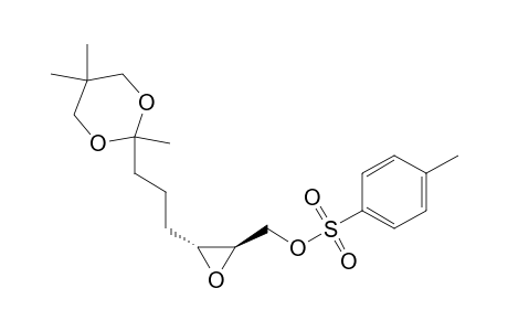 Oxiranemethanol, 3-[3-(2,5,5-trimethyl-1,3-dioxan-2-yl)propyl]-, 4-methylbenzenesulfonate, trans-(+)-