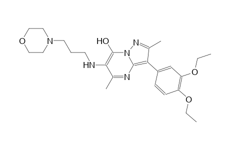 pyrazolo[1,5-a]pyrimidin-7-ol, 3-(3,4-diethoxyphenyl)-2,5-dimethyl-6-[[3-(4-morpholinyl)propyl]amino]-