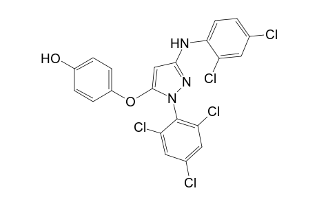 Phenol, 4-[[3-[(2,4-dichlorophenyl)amino]-1-(2,4,6-trichlorophenyl)-1H-pyrazol-5-yl]oxy]-