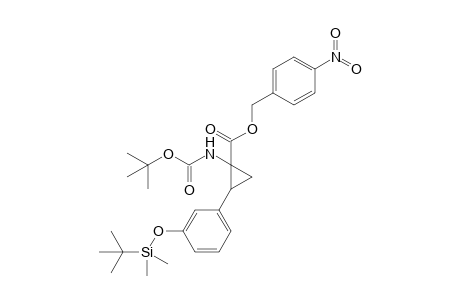 (E)-1-[N-(tert-Butoxycarbonyl)amino]-1-(p-nitrobenzyloxycarbonyl)-2-[3-(tert-butyldimethylsilyloxy)phenyl]cyclopropane