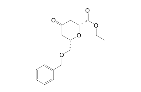 (2R,6S)-6-(Benzyloxymethyl)-2-ethoxycarbonyl-tetrahydro-1,4-pyrone
