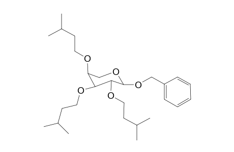 Benzyl-2,3,4-tri-O-(3-methylbutyl)-.beta.,L-aribinopyranoside