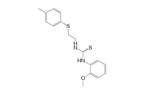 N-(2-methoxyphenyl)-N'-{2-[(4-methylphenyl)sulfanyl]ethyl}thiourea
