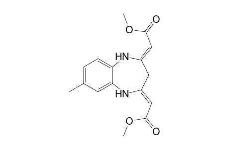 (2Z,2'Z)-Dimethyl 2,2'-(7-methyl-1H-benzo[b][1,4]diazepine-2,4(3H,5H)-diylidene)diacetate