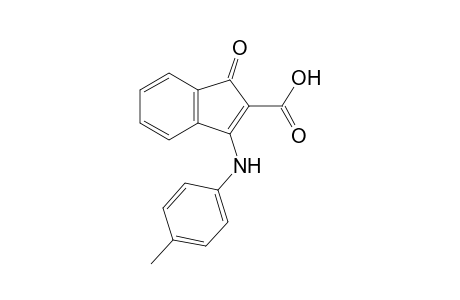 3-[(4-methylphenyl)amino]-1-oxo-1H-indene-2-carboxylic acid