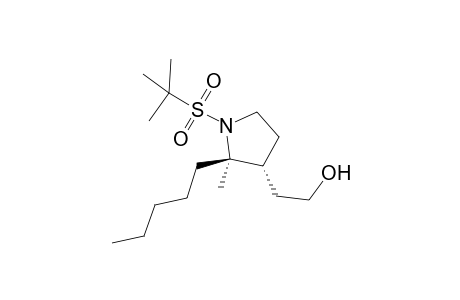 (2R,3R)-N-tert-Butylsulfonyl-2-methyl-2-pentyl-3-(2'-hydroxyethyl)pyrrolidine