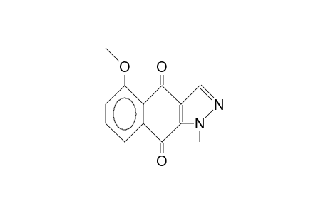 5-Methoxy-1-methyl-benz(F)indazole-4,9-dione