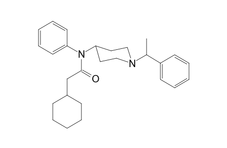 2-Cyclohexyl-N-phenyl-N-[1-(1-phenylethyl)piperidin-4-yl]acetamide