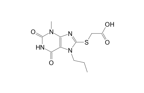 acetic acid, [(2,3,6,7-tetrahydro-3-methyl-2,6-dioxo-7-propyl-1H-purin-8-yl)thio]-