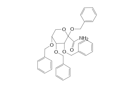 Benzyl 2,3,4-tri-O-benzyl-1-carbamoyl-1-dehydro-.beta.,D-ribopyranoside