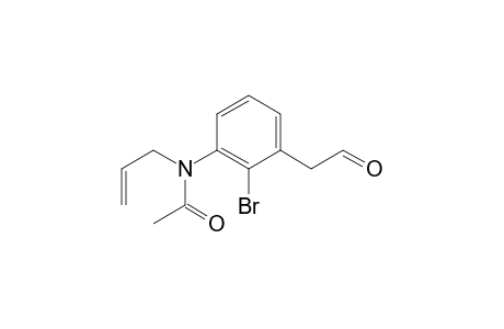 N-allyl-N-[2-bromo-3-(2-ketoethyl)phenyl]acetamide