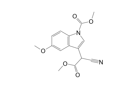 3-(1-cyano-2-keto-2-methoxy-ethyl)-5-methoxy-indole-1-carboxylic acid methyl ester