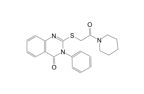 4(3H)-quinazolinone, 2-[[2-oxo-2-(1-piperidinyl)ethyl]thio]-3-phenyl-