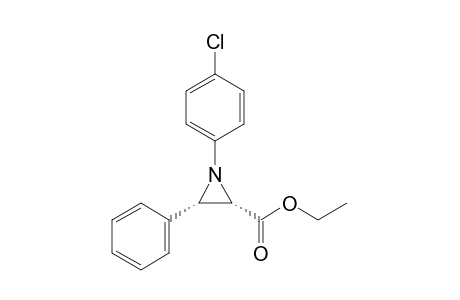 Ethyl cis-1-(p-chlorophenyl)-3-phenylaziridine-2-carboxylate