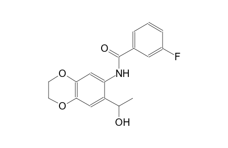 benzamide, N-[2,3-dihydro-7-(1-hydroxyethyl)-1,4-benzodioxin-6-yl]-3-fluoro-