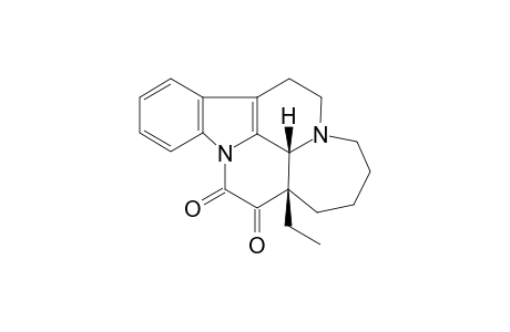 D-Homoeburnamenine-14,15-dione, (3.alpha.,16.alpha.)-