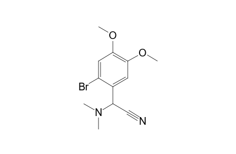 2-(2-bromanyl-4,5-dimethoxy-phenyl)-2-(dimethylamino)ethanenitrile