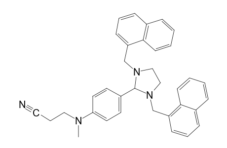 3-{p-{1,3-bis[(1-naphthyl)methyl]-2-imidazolidinyl}-N-methylanilino}propionitrile