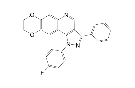1-(4-fluorophenyl)-3-phenyl-8,9-dihydro-1H-[1,4]dioxino[2,3-g]pyrazolo[4,3-c]quinoline