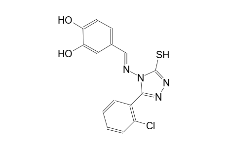 4-((E)-{[3-(2-chlorophenyl)-5-sulfanyl-4H-1,2,4-triazol-4-yl]imino}methyl)-1,2-benzenediol