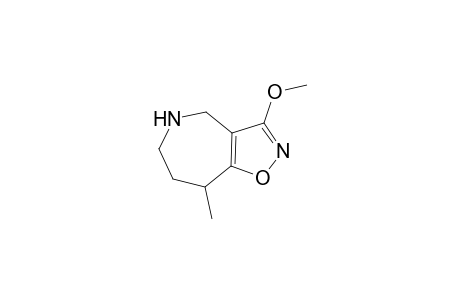 (RS)-3-Methoxy-8-methyi-5,6,7,8-tetrahydro-4H-isoxazoio[4,5-c]azepine