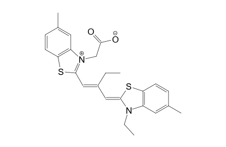 2-[2-[3-(Carboxymethyl)-5-methyl-2(3H)-benzothiazolylidenemethyl]-1-butenyl]-3-ethyl-5-methylbenzothiazolium hydroxide inner salt