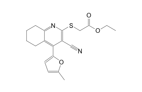 acetic acid, [[3-cyano-5,6,7,8-tetrahydro-4-(5-methyl-2-furanyl)-2-quinolinyl]thio]-, ethyl ester