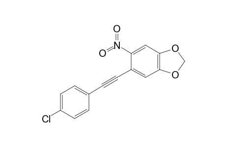 1-(2-Nitro-4,5-methylenedioxyphenyl)-2-(4'-chlorophenyl)acetylene
