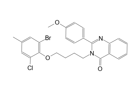 3-[4-(2-bromo-6-chloro-4-methylphenoxy)butyl]-2-(4-methoxyphenyl)-4(3H)-quinazolinone