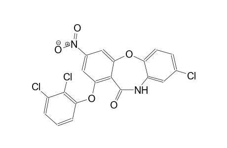 dibenzo[b,f][1,4]oxazepin-11(10H)-one, 8-chloro-1-(2,3-dichlorophenoxy)-3-nitro-