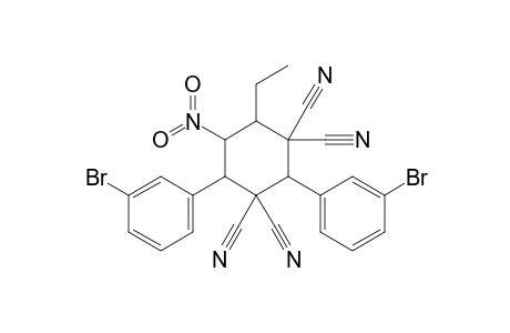 2,4-Bis(3-bromophenyl)-6-ethyl-5-nitrocyclohexane-1,1,3,3-tetracarbonitrile