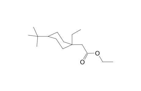 1(ax)-Ethyl-1(eq)-[(ethoxycarbonyl)methyl]-4(eq)-(t-butyl)cyclohexane