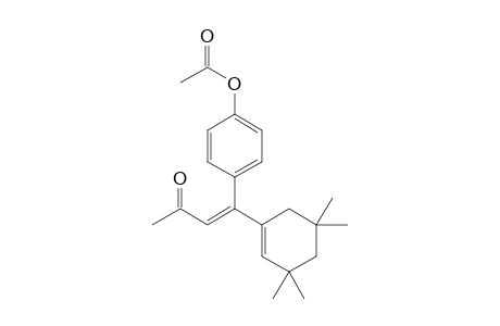 4-(3,3,5,5-Tetramethylcyclohex-1-enyl)-4-(p-acetoxyphenyl)-3-buten-2-one