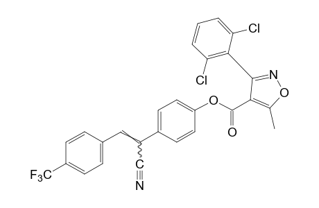 3-(2,6-dichlorophenyl)-5-methyl-4-isoxazolecarboxylic acid, ester with 2-(p-hydroxyphenyl)-3-(alpha,alpha,alpha-trifluoro-p-tolyl)acrylonitrile