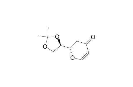 (2S)-2-[(4R)-2,2-dimethyl-1,3-dioxolan-4-yl]-2,3-dihydropyran-4-one