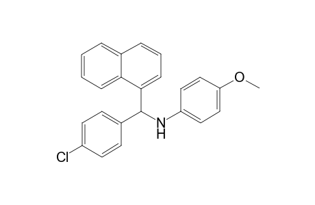 N-[Naphthalen-1'-yl)(p-chlorophenyl)methyl]-4-methoxybenzenamine