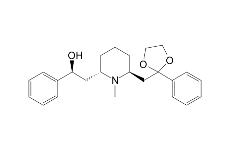 (2S,6S,2R)-2-[6-(2-Hydroxy-2-phenylethyl)-1-methylpiperidin-2-yl]-1-phenylethan[1,3]dioxolane