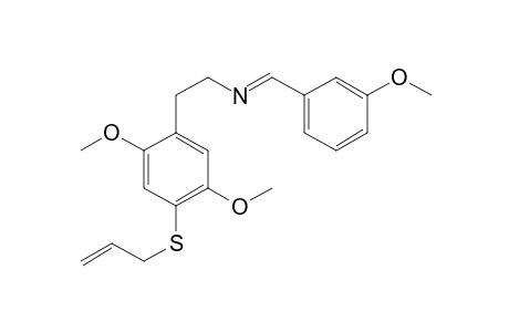 N-(2-(2,5-Dimethoxy-4-((prop-2-en-1-yl)thio)phenyl)ethyl)-1-(3-methoxyphenyl)methanimine